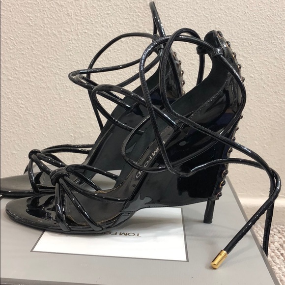 Tom Ford patent leather strappy sandal - Picture 2 of 7